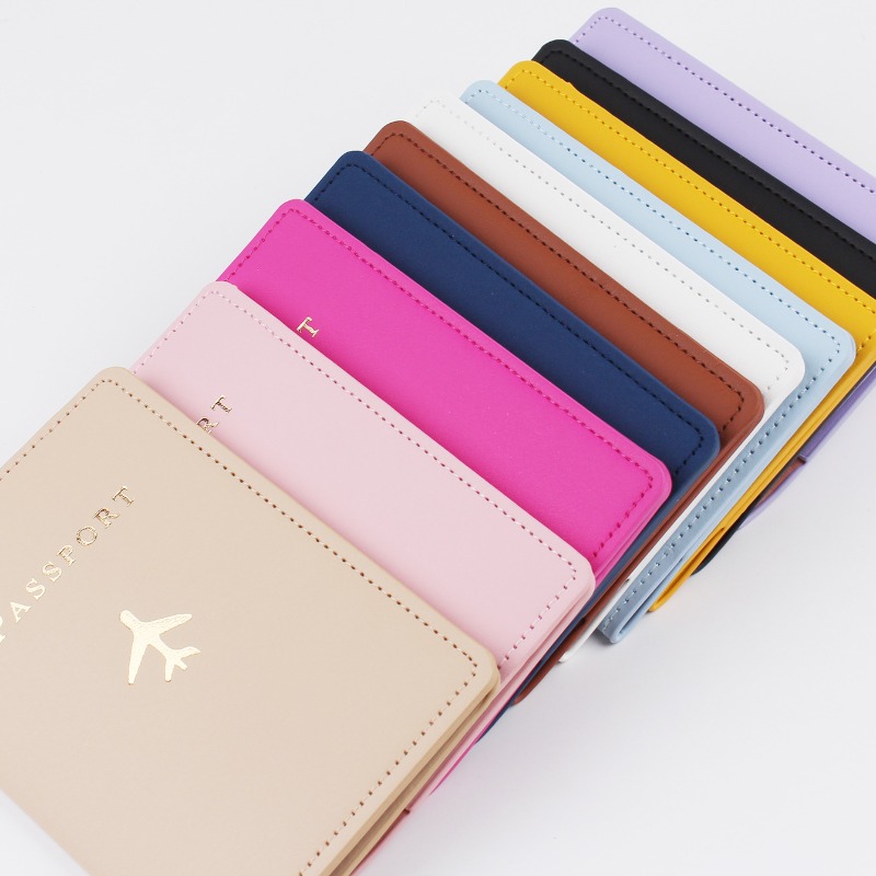 Travel Accessories Kmart - PUレザー飛行機パスポートカバーケース、カードホルダー、ファッションウォレット、女性または男性のための軽量旅行アクセサリー、1個