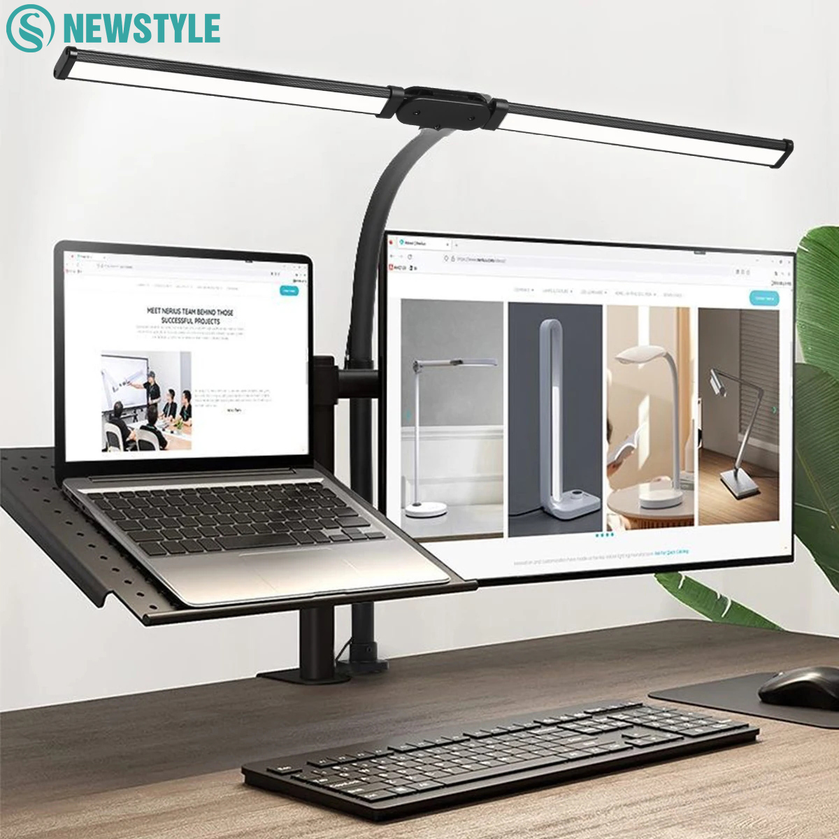 Book Light Flexible - アイケア LED クリップメタルデスクランプ 3 色調整可能 10