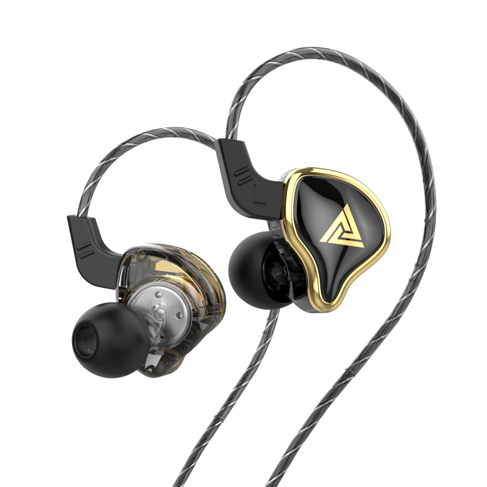 Earplug Set Foam - QKZ AK6 アレスインイヤー有線イヤホンモニター音楽スポーツ DJ ヘッドフォンマイク付き 3.5