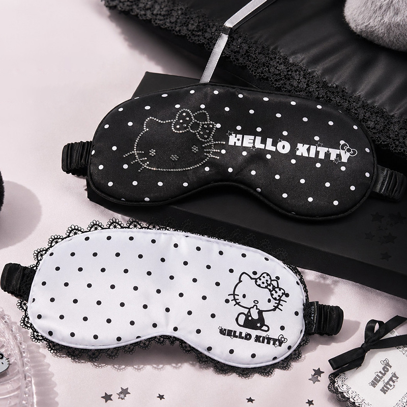 Travel Accessories Gifts For Women - かわいいハローキティアイマスクソフトコンフォートレーストリム遮光目隠しオフィス昼休み旅行アイケアアクセサリー女性ギフト