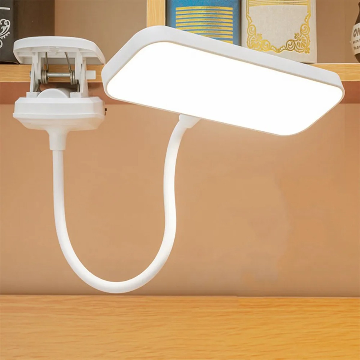 Book Light Flexible - 360 ° クリップ付きUSB調光式フレキシブルスタディテーブルランプ、寝室、勉強、読書、オフィスワーク用ベッドサイドナイトライト