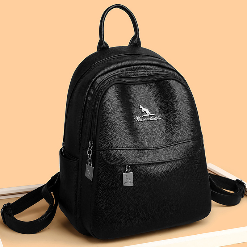 Travel Accessories Luxury Brands - 2024 新しい女性のショルダーバッグ高品質レザーバックパック高級デザイナーブランドのバックパック大容量ガールトラベルブックバッグ