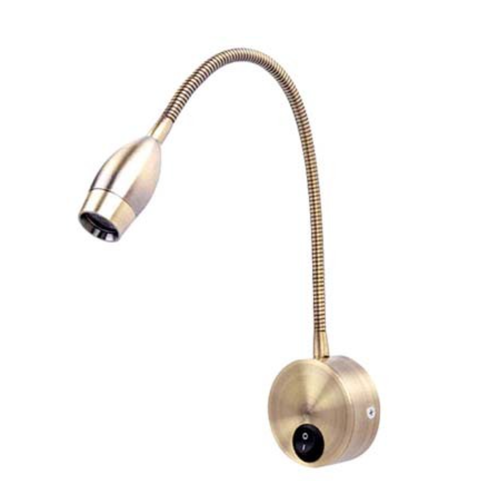 Book Light Flexible - 蓮の形をしたLEDウォールライト,3w,85-265v,回転アームスイッチ,寝室,ホテル,ブロンズ用