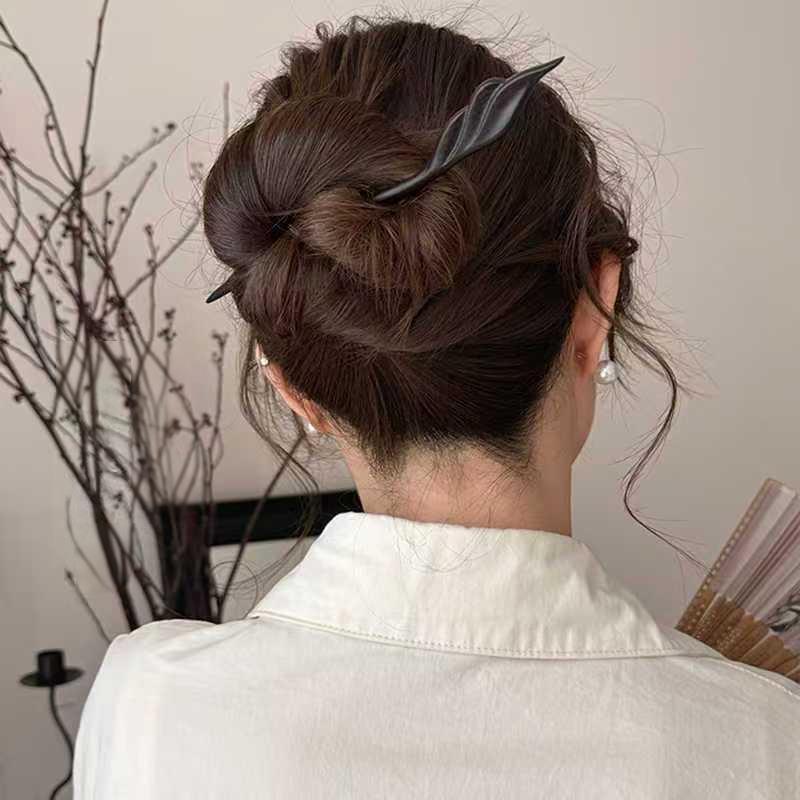 Travel Accessories High End - 木製ヘアピン 精巧な彫刻のヘアピン 古風なスタイルのヘアアクセサリー 新しい中国風の高級感 サンダルウッドヘアピン ヘア