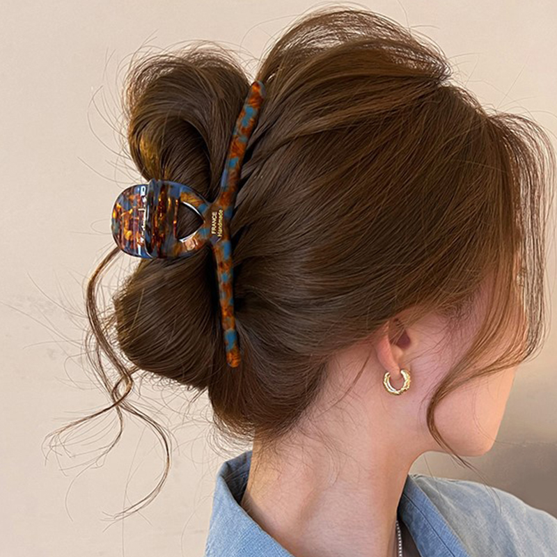 Travel Accessories Kmart - 2026年韓国シリーズ酢酸ヘアクリップ レディース 高級大型シャーククリップ 後頭部ヘアボリュームアップ 多機能アクセサリー ギフト