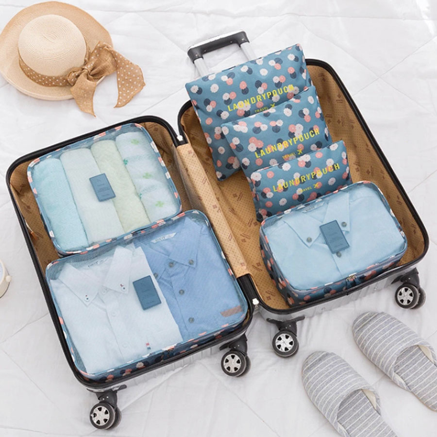 Travel Accessories Bag For Women - 6 個トラベルオーガナイザー保存袋ポータブル旅行スーツケースオーガナイザートラベルバッグ女性のための荷物オーガナイザー服靴バッグ