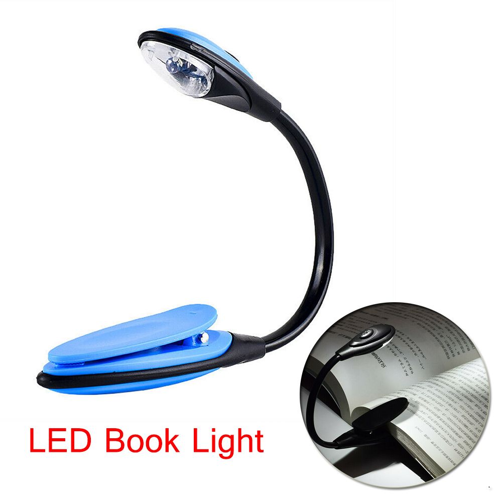 Book Light Flexible - LED読書ランプ、フレキシブル、ポータブル、旅行、ブック、クリップオン
