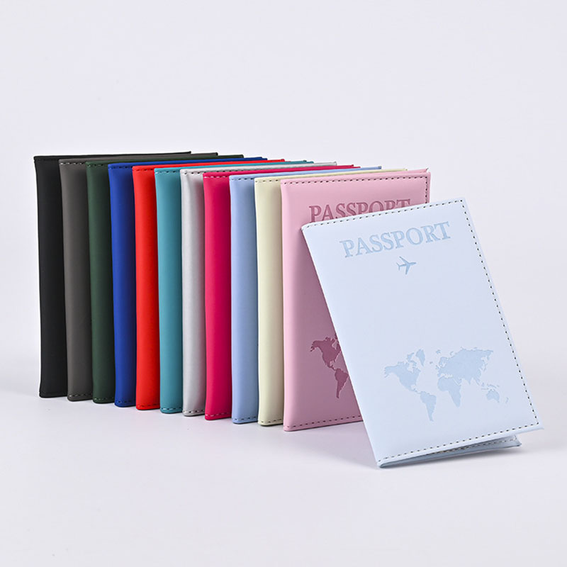 Travel Accessories Kmart - 恋人世界地図パスポートカバーホットスタンピングシンプルな飛行機女性男性旅行パスポートケースホルダーファッションウェディングギフト