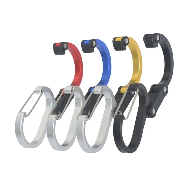 Travel Accessories And Gadgets - 多機能ハイブリッドギアクリップカラビナ 360 度回転フック強力なバックルキャンプハイキング旅行バックパックアウトドアガジェット