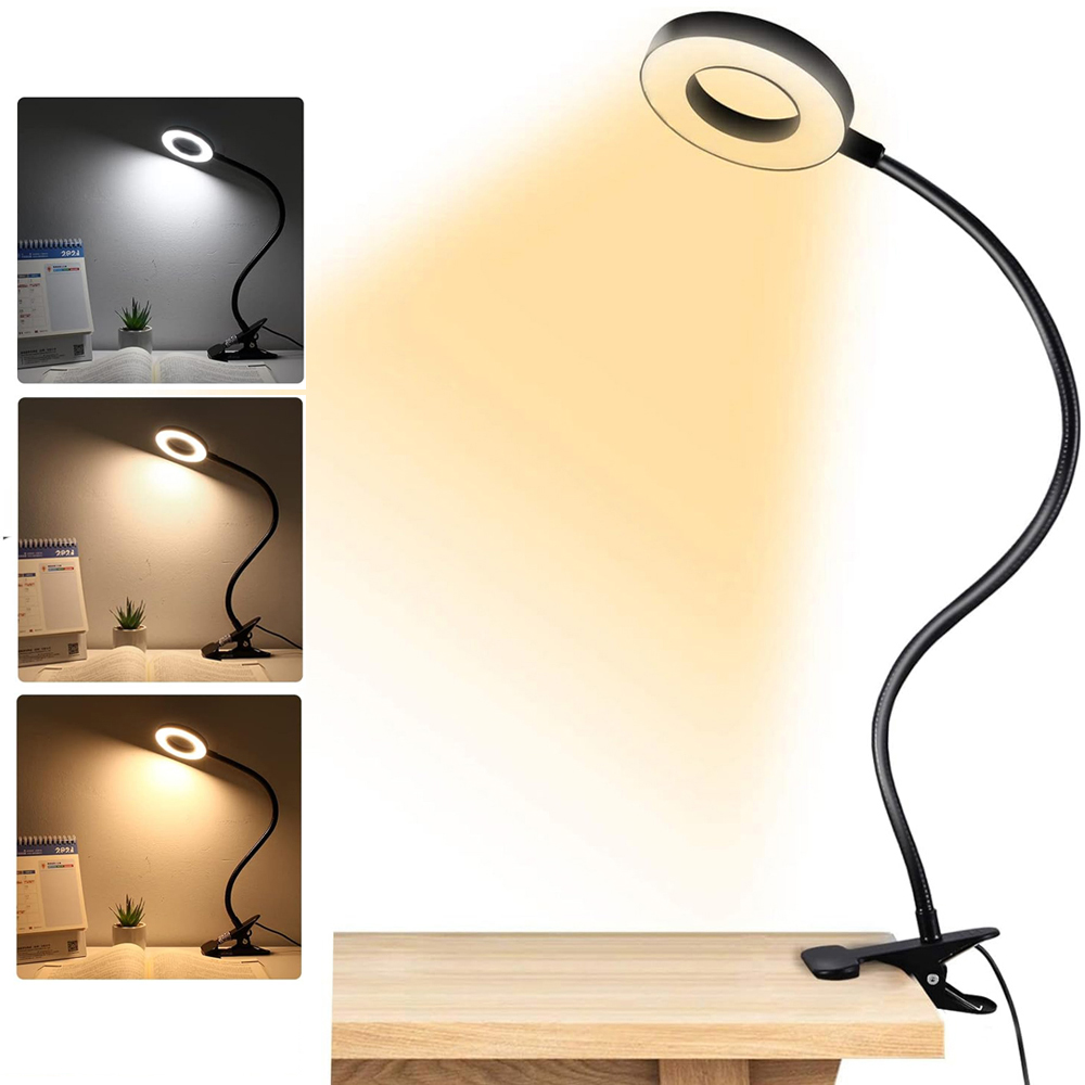 Book Light Flexible - 360 ° 柔軟な 48 LED デスクランプクリップ