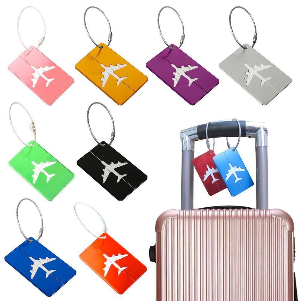 Travel Accessories Kmart - トラベルバッグ用の再利用可能なアルミニウム製ラゲッジタグ,収納用,食品用,旅行用,ロープ付き