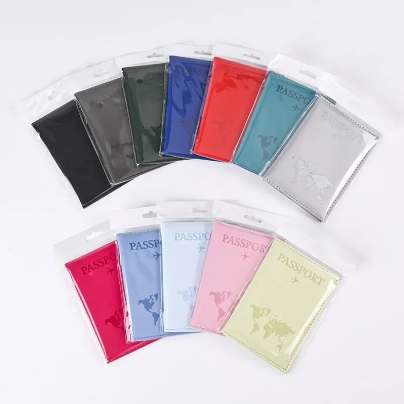 Travel Accessories Bag For Women - 女性男性旅行パスポートカバーホルダー財布バッグ Pu レザーパスポートホルダーケースビジネス ID カードクレジットカードホルダー財布バッグ