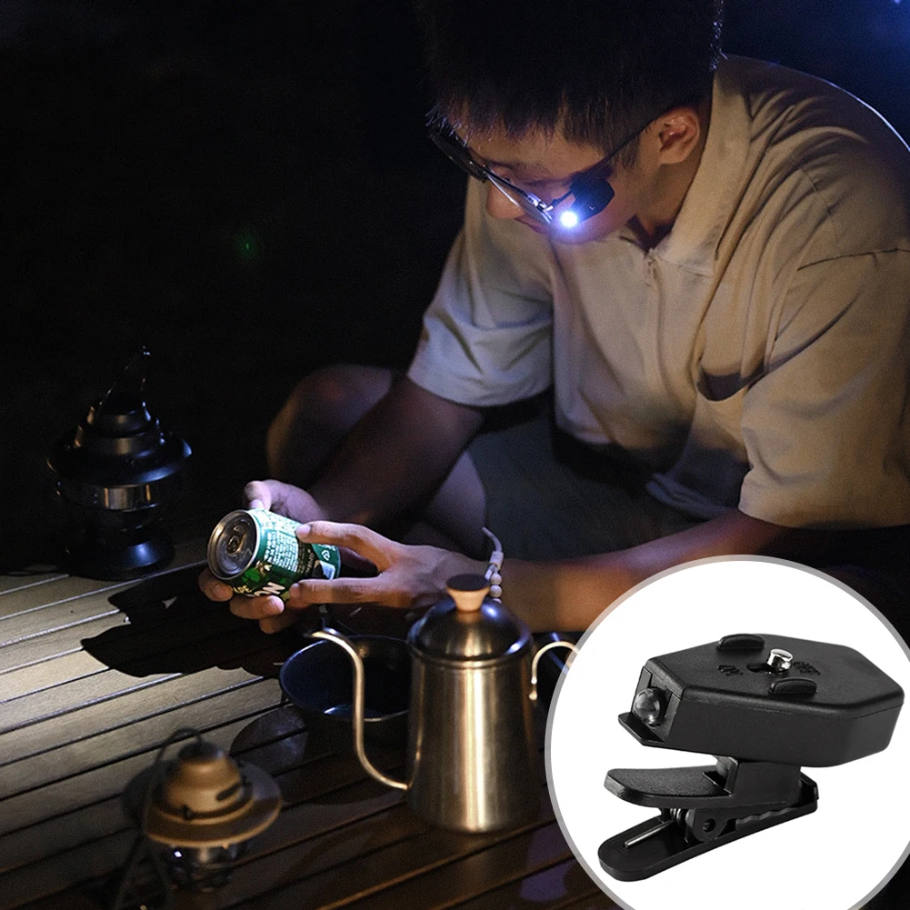 Book Light Flexible - ミニLED眼鏡クリップ式ユニバーサルナイトライトブック読書灯屋外用ツール（眼鏡用）360度回転 ° フレキシブルミニブックランプ