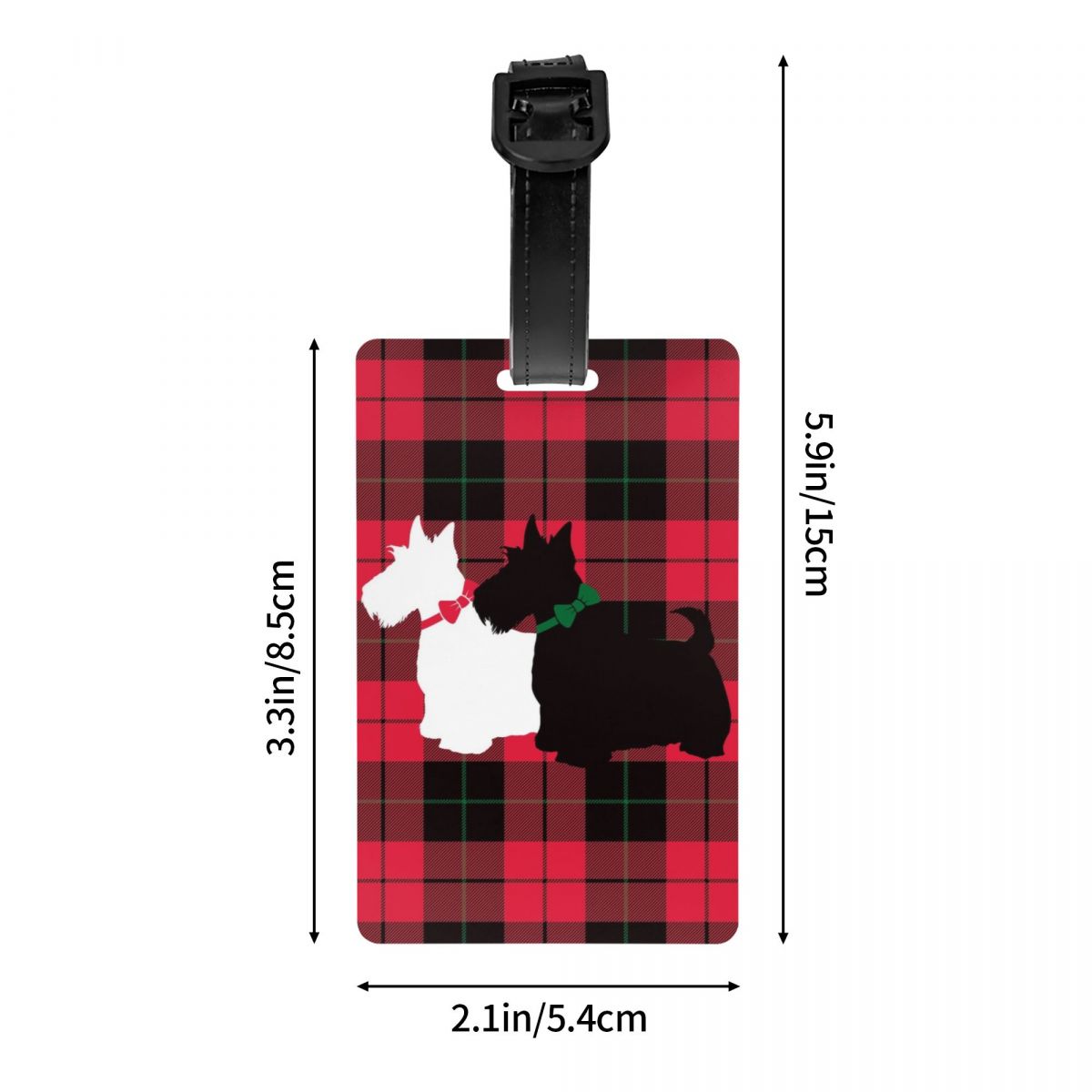 パーソナライズされた流行のタータンスコッティラゲッジタグ,ス - Travel Accessories Vogue のレビューと価格