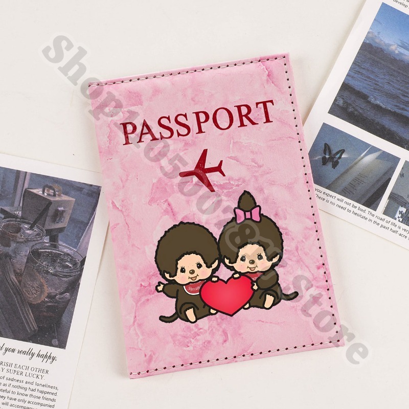 大人子供漫画かわいいパスポートカバーケース旅行用アニメモンチ - Travel Accessories Gifts For Women のレビューと価格