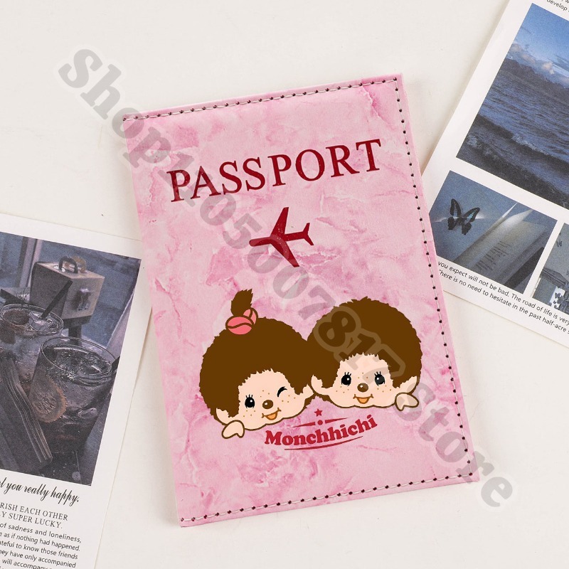 大人子供漫画かわいいパスポートカバーケース旅行用アニメモンチ - Travel Accessories Gifts For Women のレビューと価格