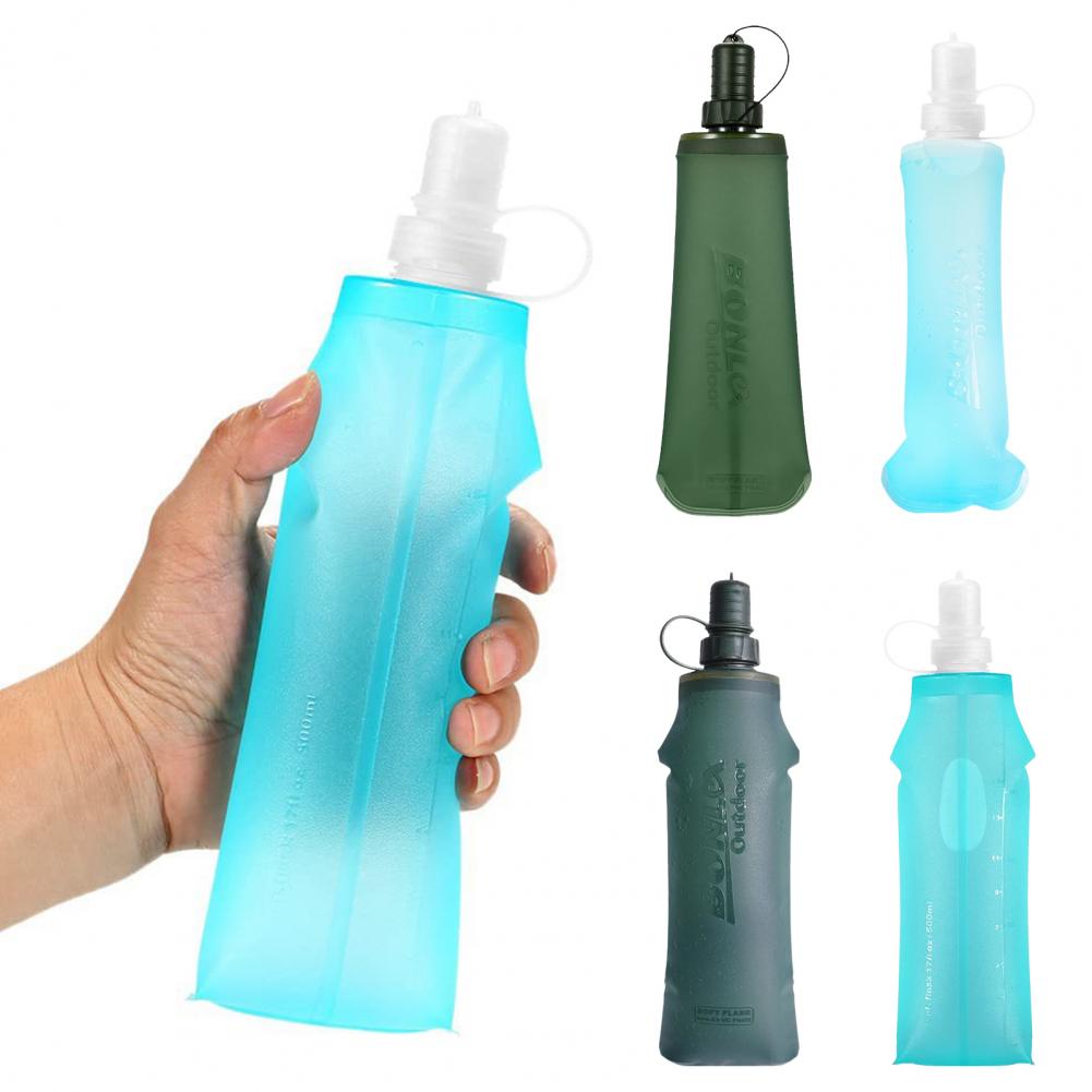 TPU折りたたみ式ウォーターボトル、BPAフリー、折りたたみ - Water Bottle Collapsible のレビューと価格