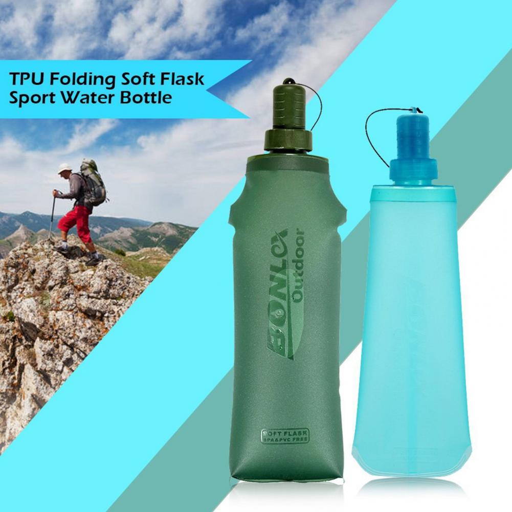 TPU折りたたみ式ウォーターボトル、BPAフリー、折りたたみ - Water Bottle Collapsible のレビューと価格