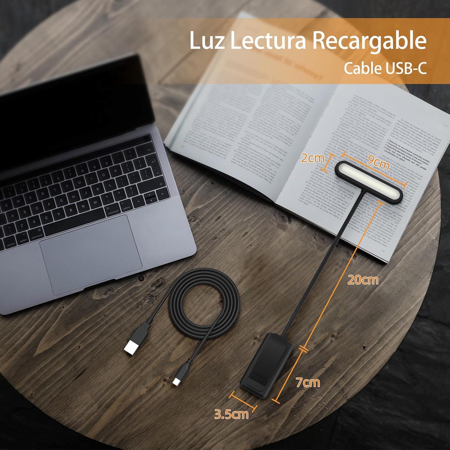 LED ブックライト読書灯アイケアクリップオン USB 充電 - Book Light Flexible のレビューと価格
