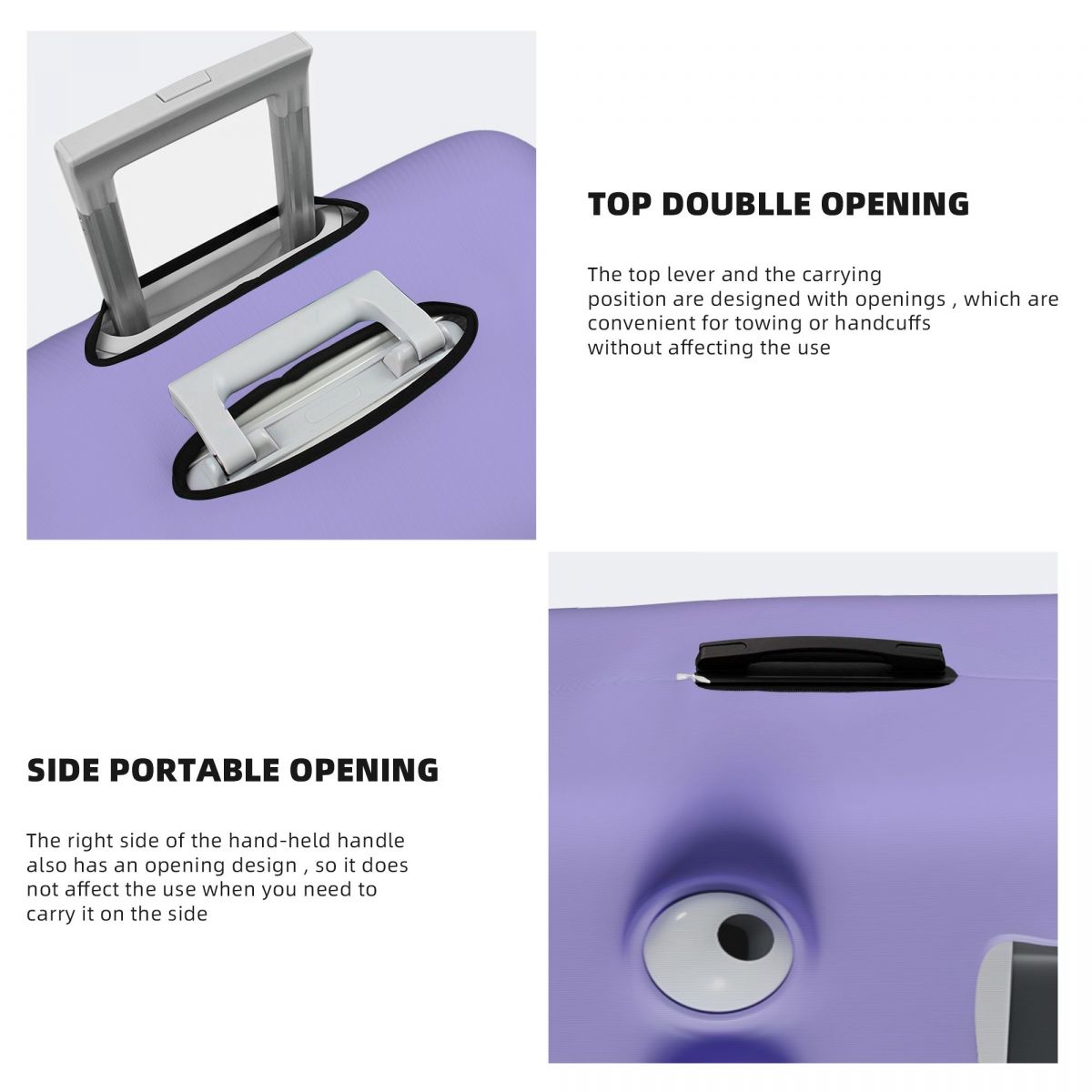 面白い表現プリントスーツケースカバー3D漫画旅行保護ホリデー - Travel Accessories To 3D Print のレビューと価格