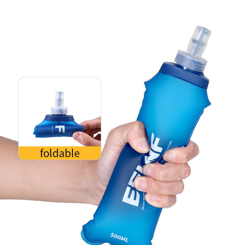 500ml折りたたみ式ウォーターボトル ソフトフラスク BP - Water Bottle Collapsible のレビューと価格
