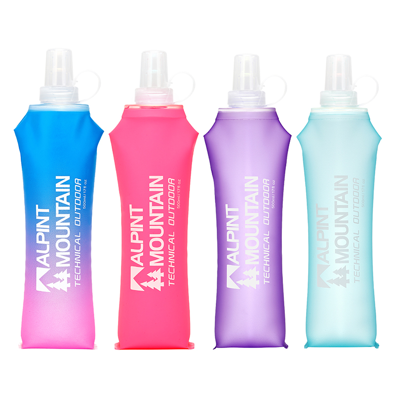 500ml折りたたみ式漏れ防止ソフト折りたたみ式ウォーターボ - Water Bottle Collapsible のレビューと価格