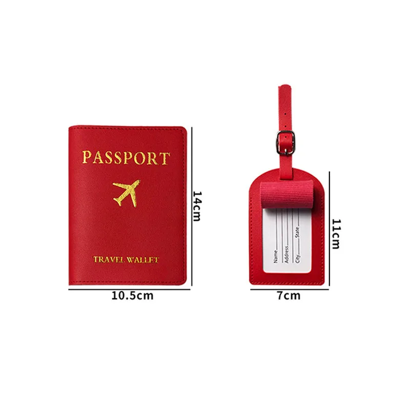 男性と女性のためのカラフルな合成皮革の荷物タグ,名前のカード - Travel Accessories Bag For Women のレビューと価格