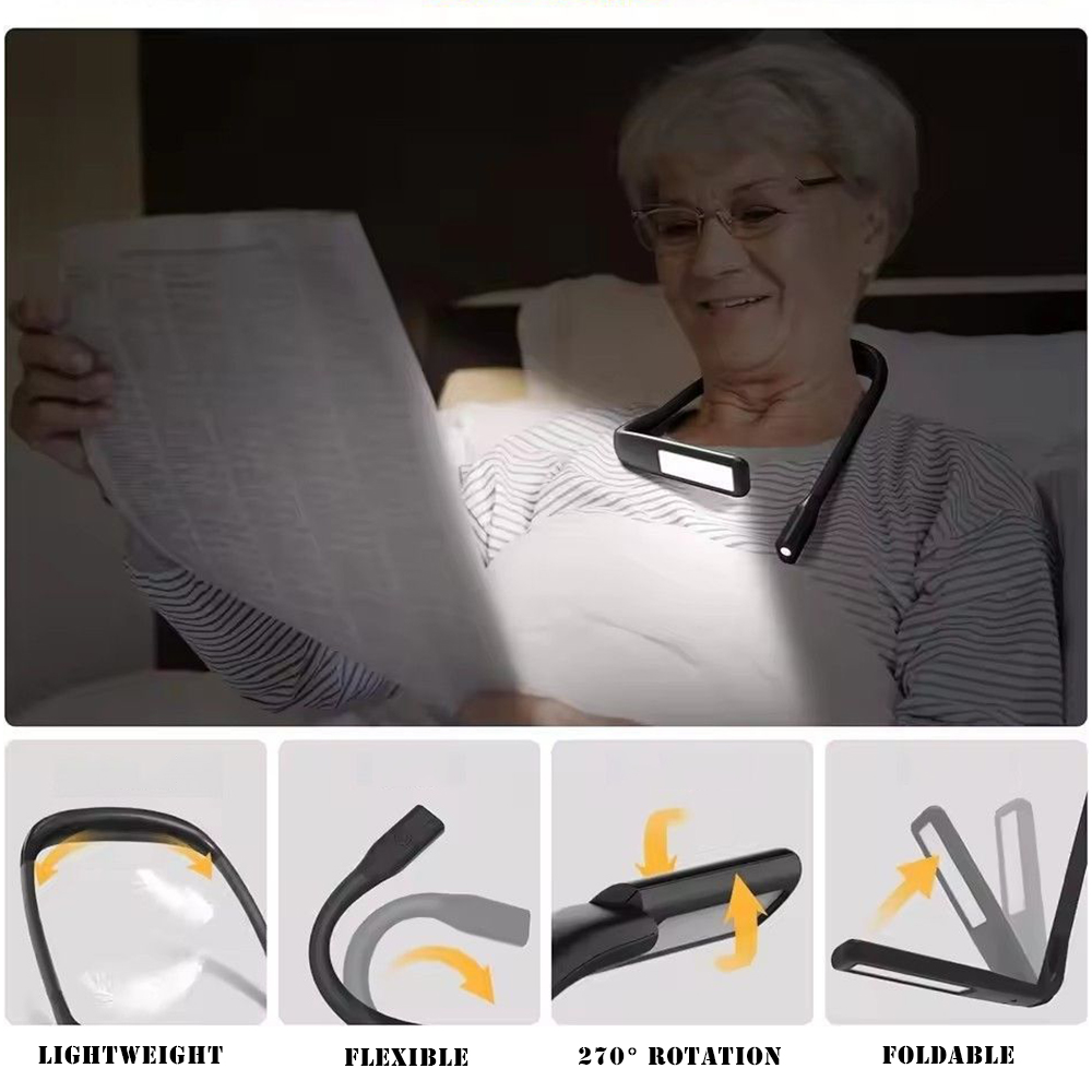 LED ネック読書灯充電式柔軟な読書ランプ曲げ可能調整可能な - Book Light Flexible のレビューと価格