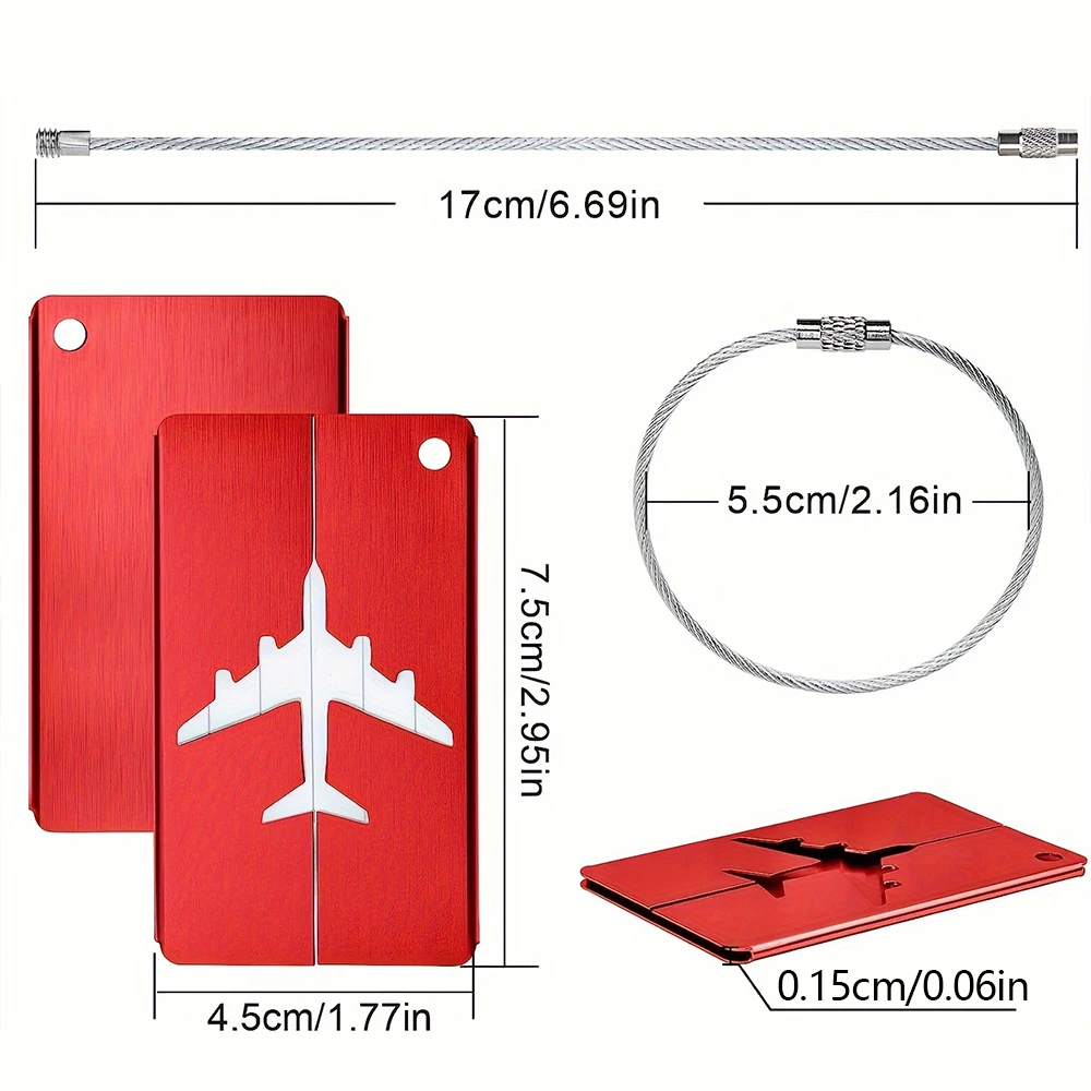 アルミ合金旅行荷物タグ吊り下げタグスーツケースタグ飛行機名  - Travel Accessories Kmart のレビューと価格