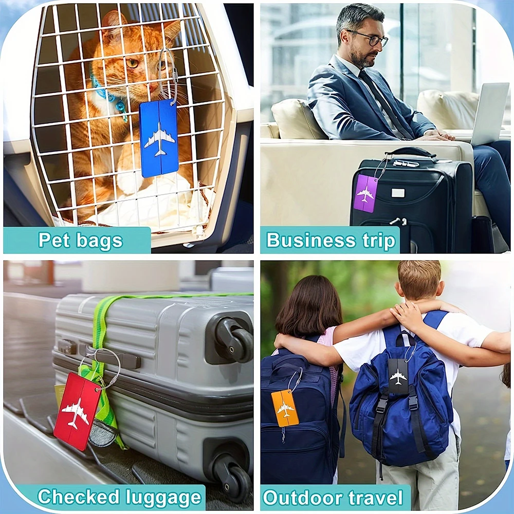 アルミ合金旅行荷物タグ吊り下げタグスーツケースタグ飛行機名  - Travel Accessories Kmart のレビューと価格