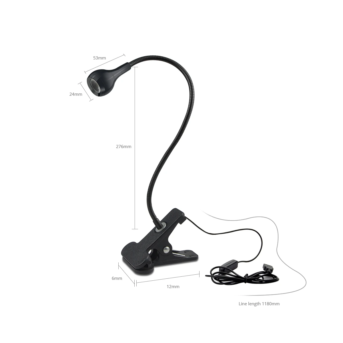 1-10個のクリップオンライトUSB電源読書ブックライト、パ - Book Light Flexible のレビューと価格