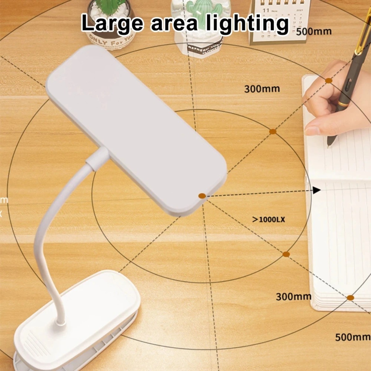 360 °   クリップ付きUSB調光式フレキシブルスタディ - Book Light Flexible のレビューと価格