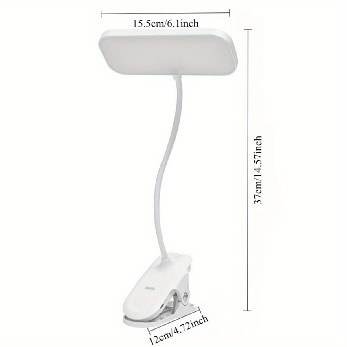 360 °   クリップ付きUSB調光式フレキシブルスタディ - Book Light Flexible のレビューと価格