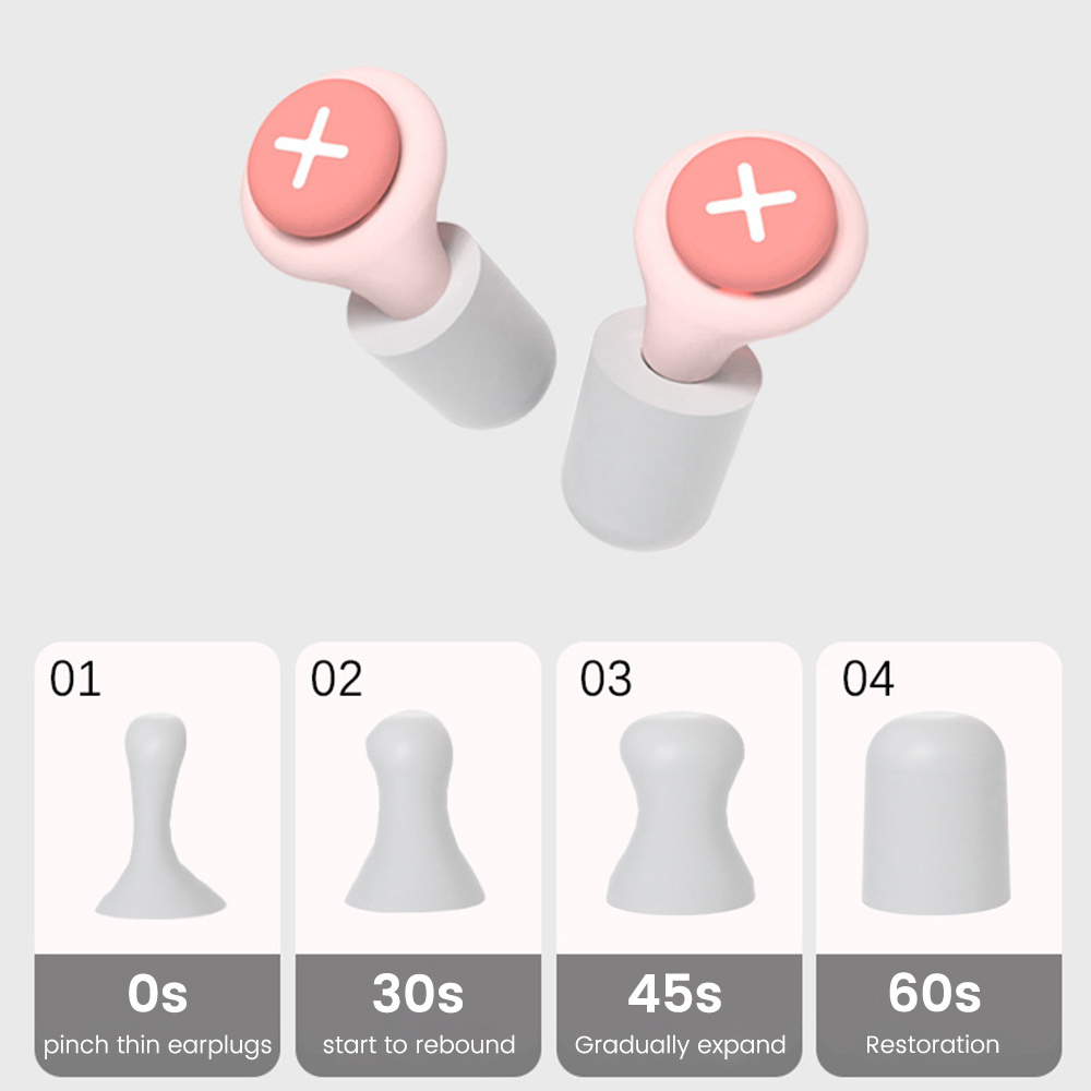 シリコーン耳栓睡眠ノイズ耳栓キャンセルノイズリダクション防音 - Earplug Set Foam のレビューと価格