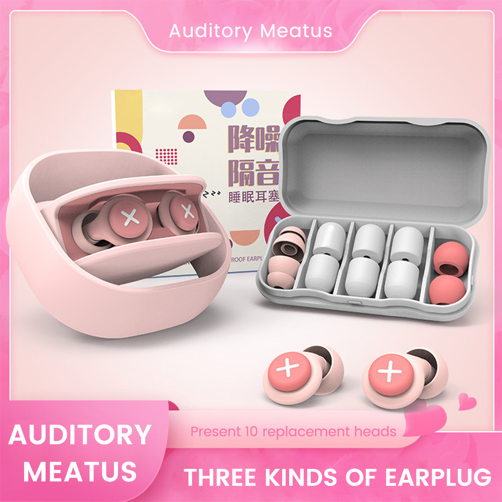 シリコーン耳栓睡眠ノイズ耳栓キャンセルノイズリダクション防音 - Earplug Set Foam のレビューと価格