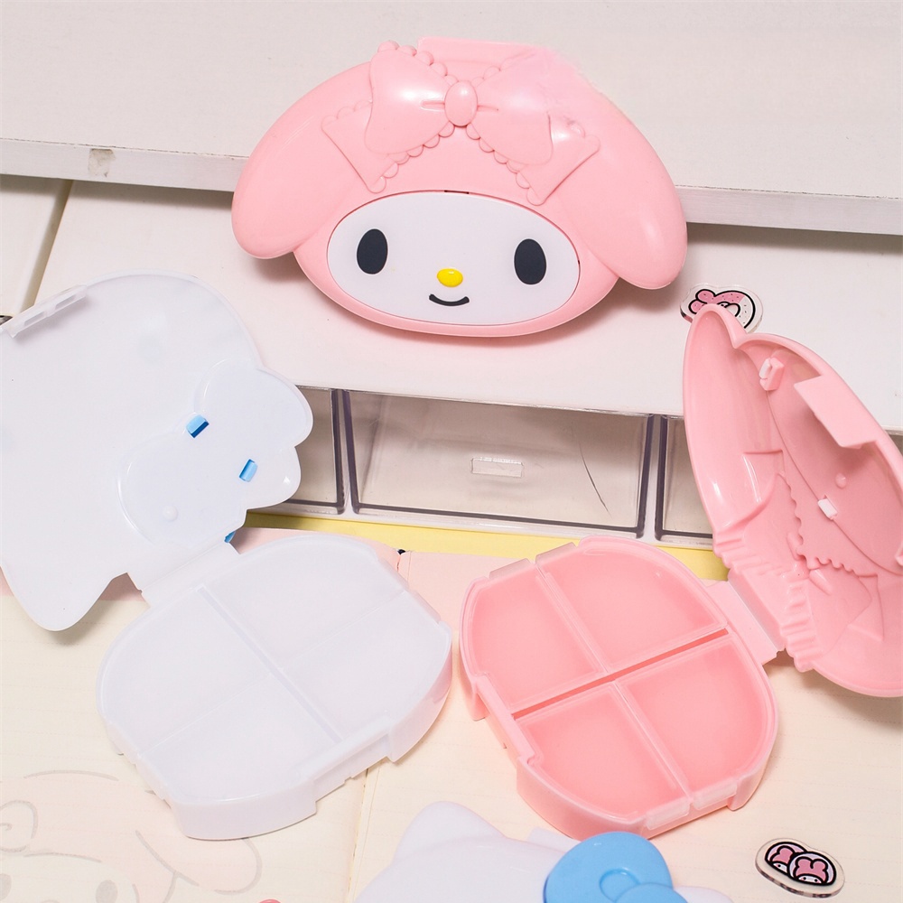 本物のサンリオハローキティマイメロディピルボックスポータブル - Travel Accessories Gifts For Women のレビューと価格