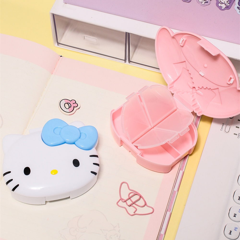 本物のサンリオハローキティマイメロディピルボックスポータブル - Travel Accessories Gifts For Women のレビューと価格