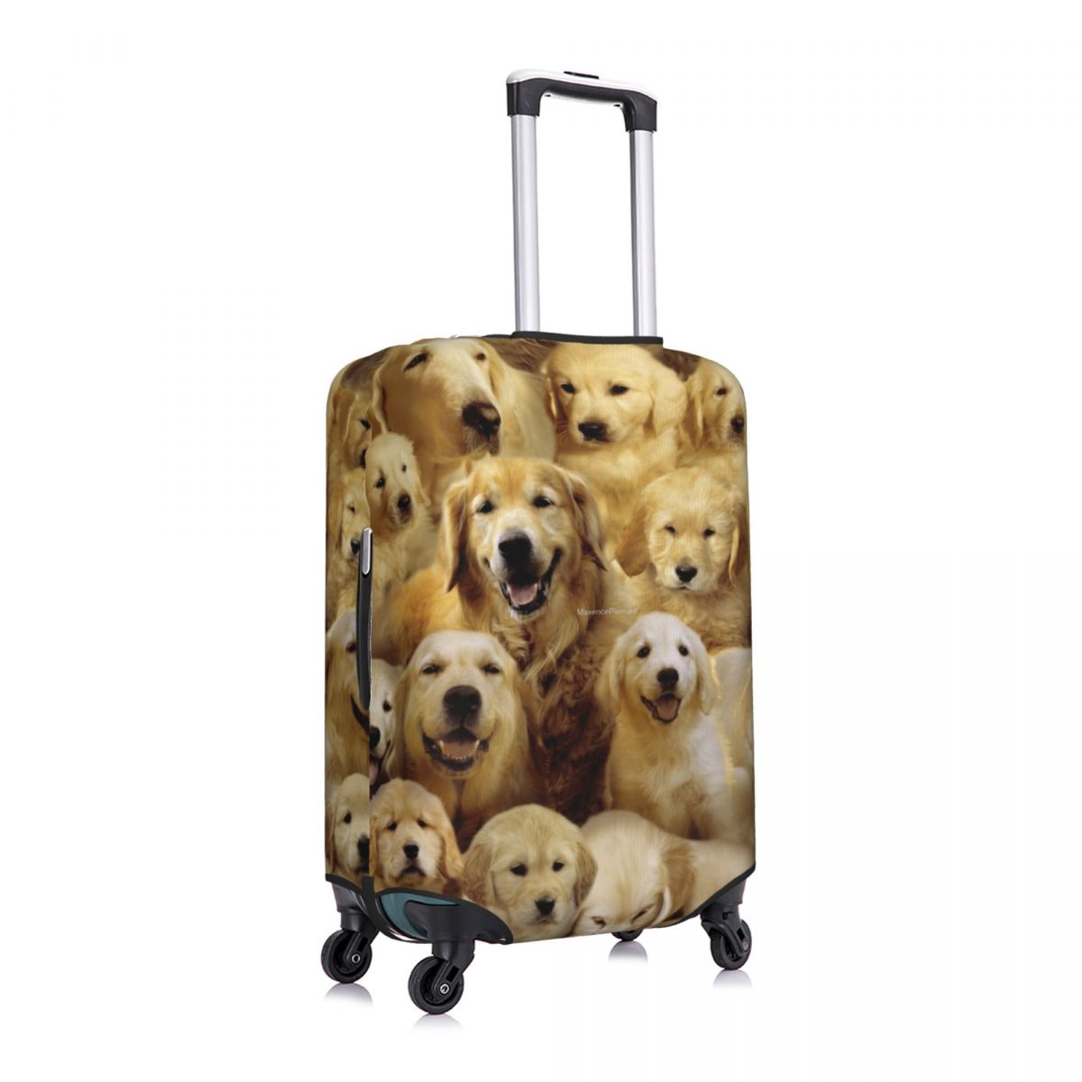 ゴールデン犬スーツケースカバー動物 3D プリント楽しいクル - Travel Accessories To 3D Print のレビューと価格