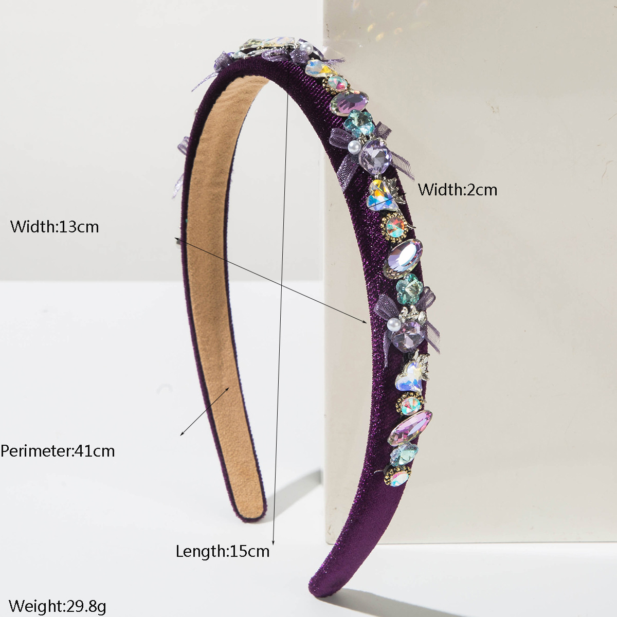ファッションフレンチシンプルガラス象嵌薄型ヘッドバンド女性用 - Travel Accessories High End のレビューと価格