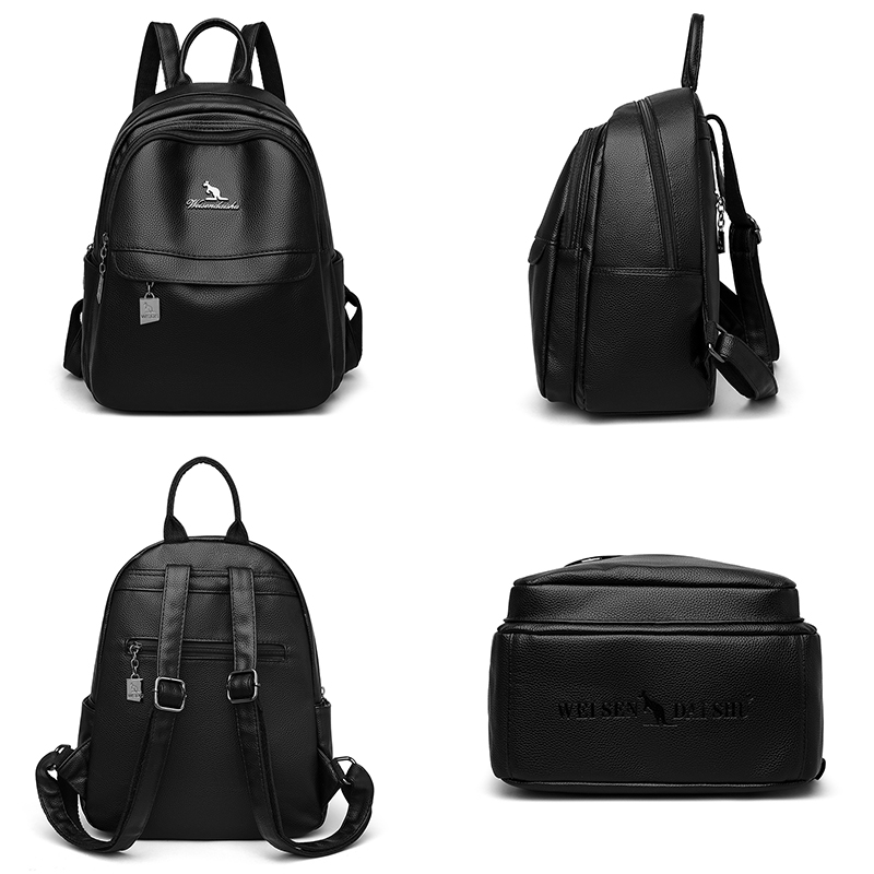 2024 新しい女性のショルダーバッグ高品質レザーバックパッ - Travel Accessories Luxury Brands のレビューと価格