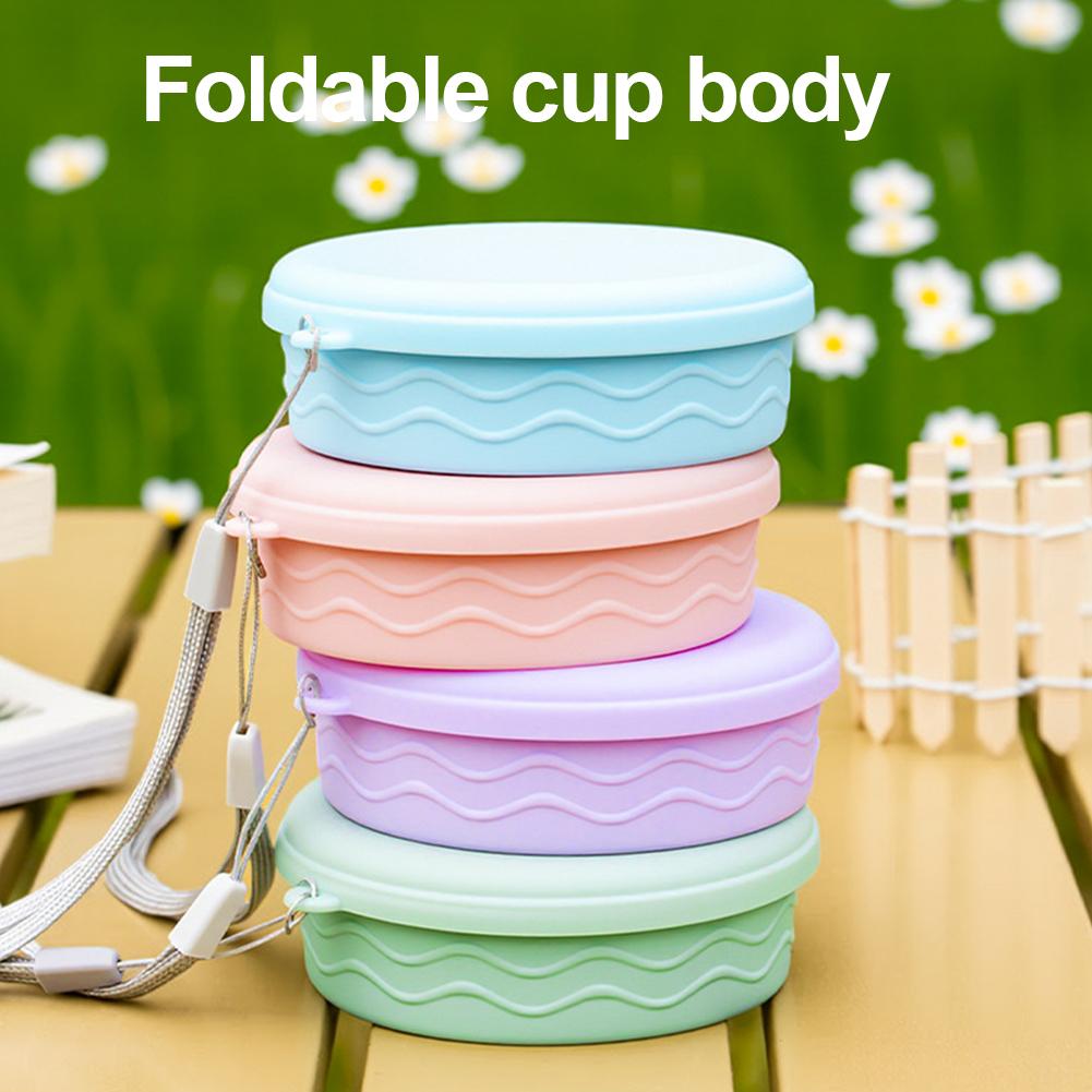 折りたたみ式シリコンカップ蓋付きポータブルトラベルマグ折りた - Water Bottle Collapsible のレビューと価格
