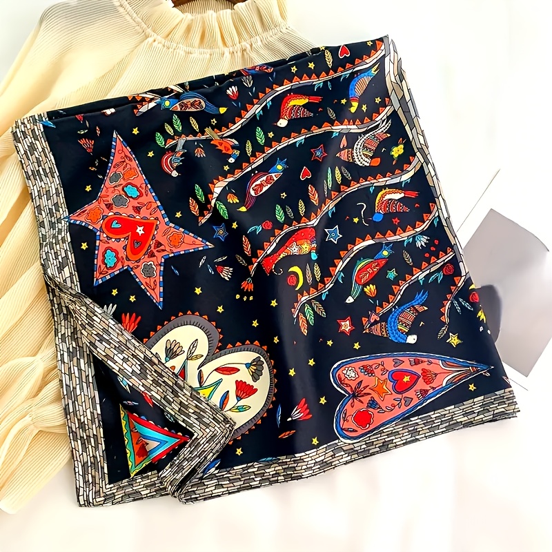 エレガントな女性用ポリエステルファッションスカーフ、装飾プリ - Travel Accessories Gifts For Women のレビューと価格