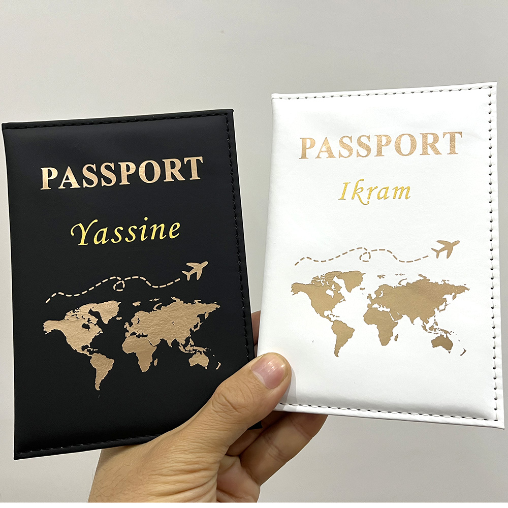 男性と女性のためのパーソナライズされた飛行機のパスポートカバ - Travel Accessories Gifts For Women のレビューと価格