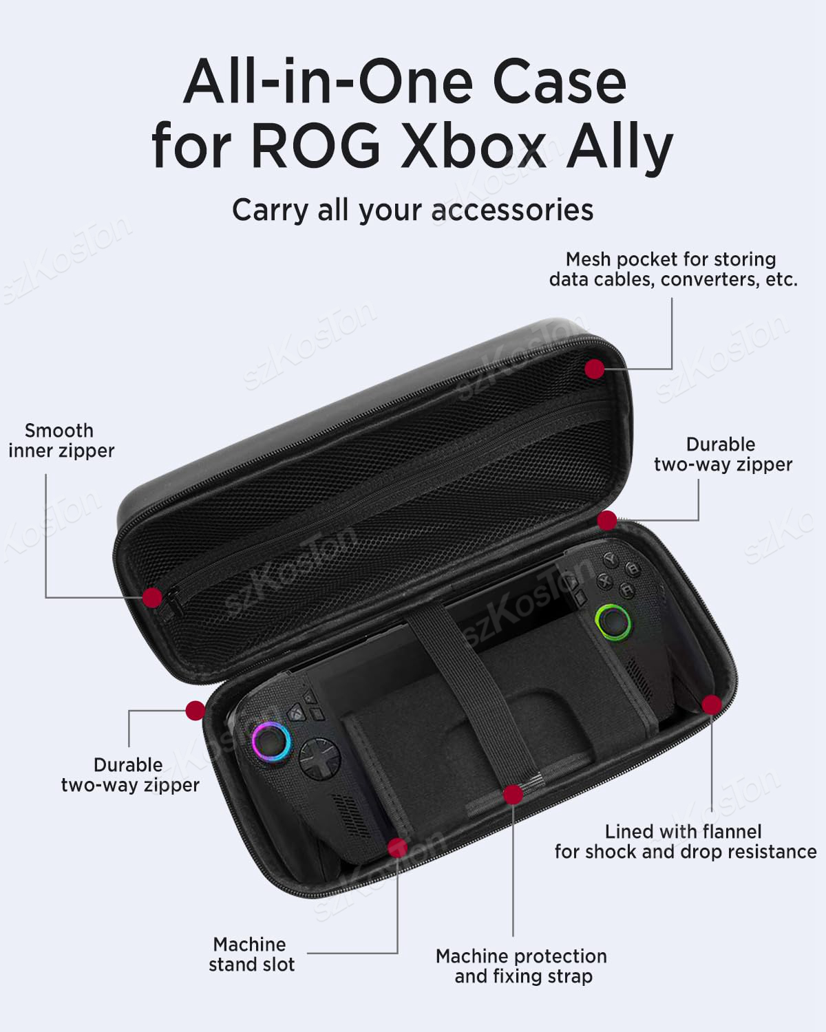 PU ポータブル収納バッグ ASUS ROG Xbox Al - Xbox Travel Accessories のレビューと価格