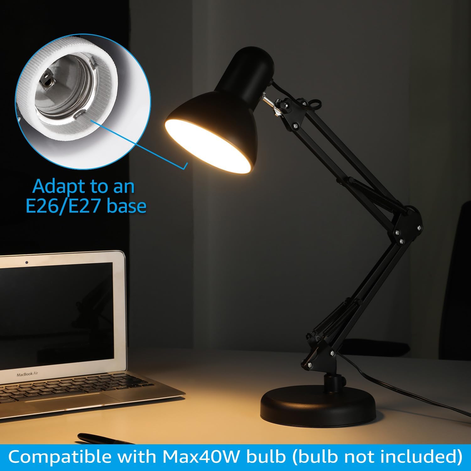 フレキシブルLEDデスクランプ 家庭用 オフィス用 モダンな - Book Light Flexible のレビューと価格