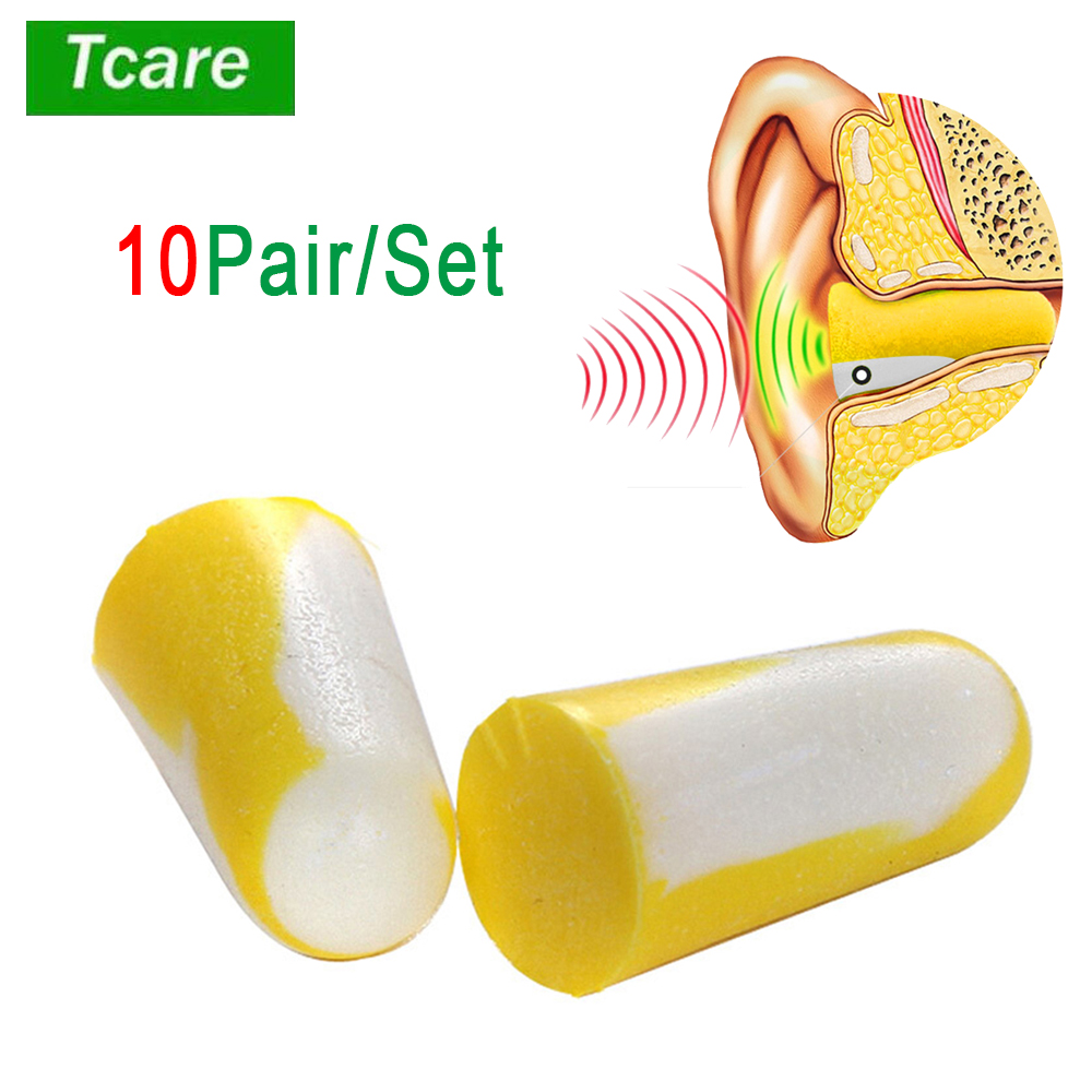 TCARE-フォームイヤ栓,10ペア/ロット,再利用可能な2 - Earplug Set Foam のレビューと価格
