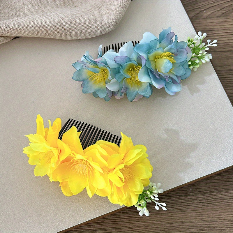 女性用の純粋でエテル的な花柄のヘアコーム – 夏のサイドポニ - Travel Accessories Bunnings のレビューと価格