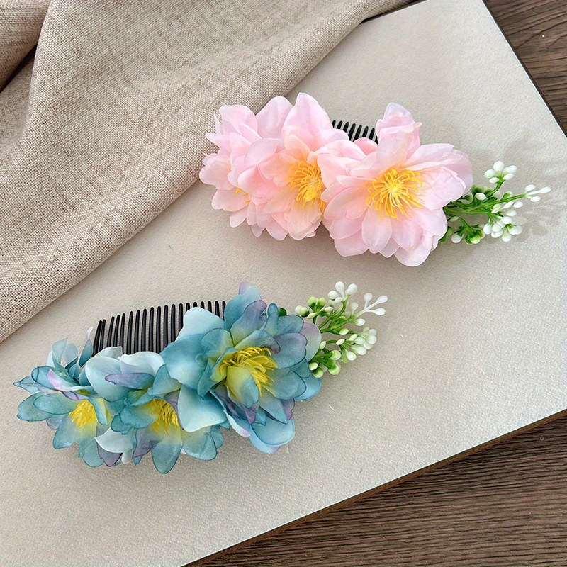 女性用の純粋でエテル的な花柄のヘアコーム – 夏のサイドポニ - Travel Accessories Bunnings のレビューと価格