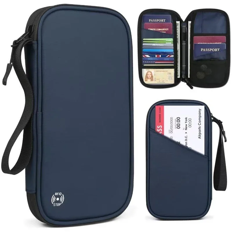 軽量ファミリートラベルパスポートカバーウォレットジッパー付き - Travel Accessories Bag For Women のレビューと価格