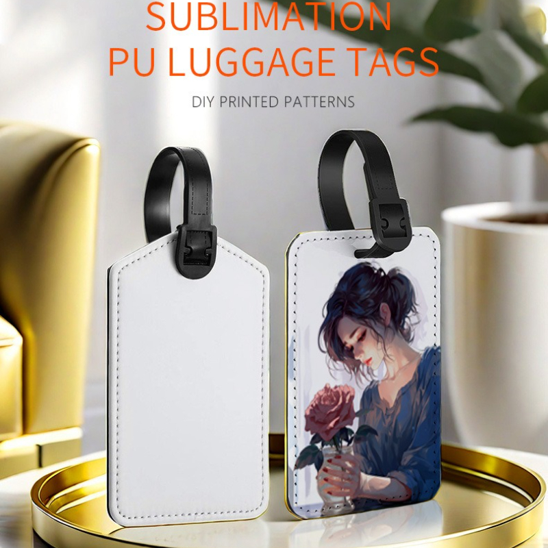 カスタマイズされた画像 Pu レザー荷物タグカスタマイズされ - Travel Accessories High End のレビューと価格